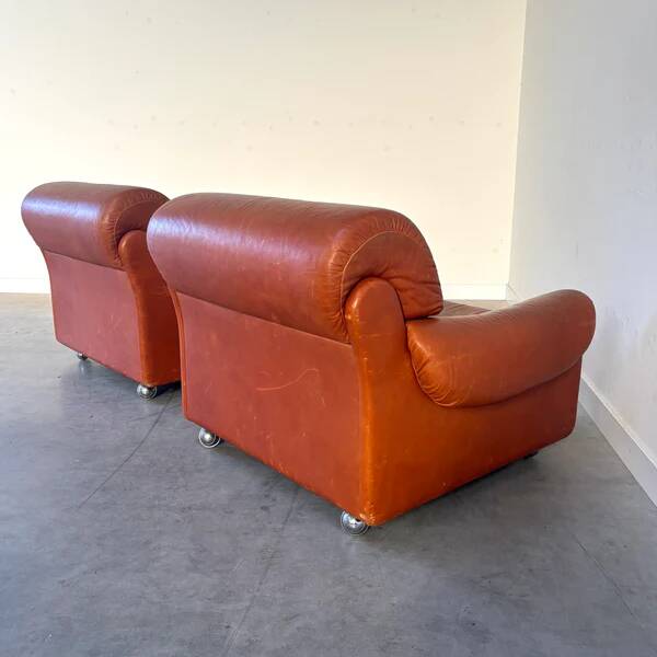 Set vintage Italian lounge chair, 1970s