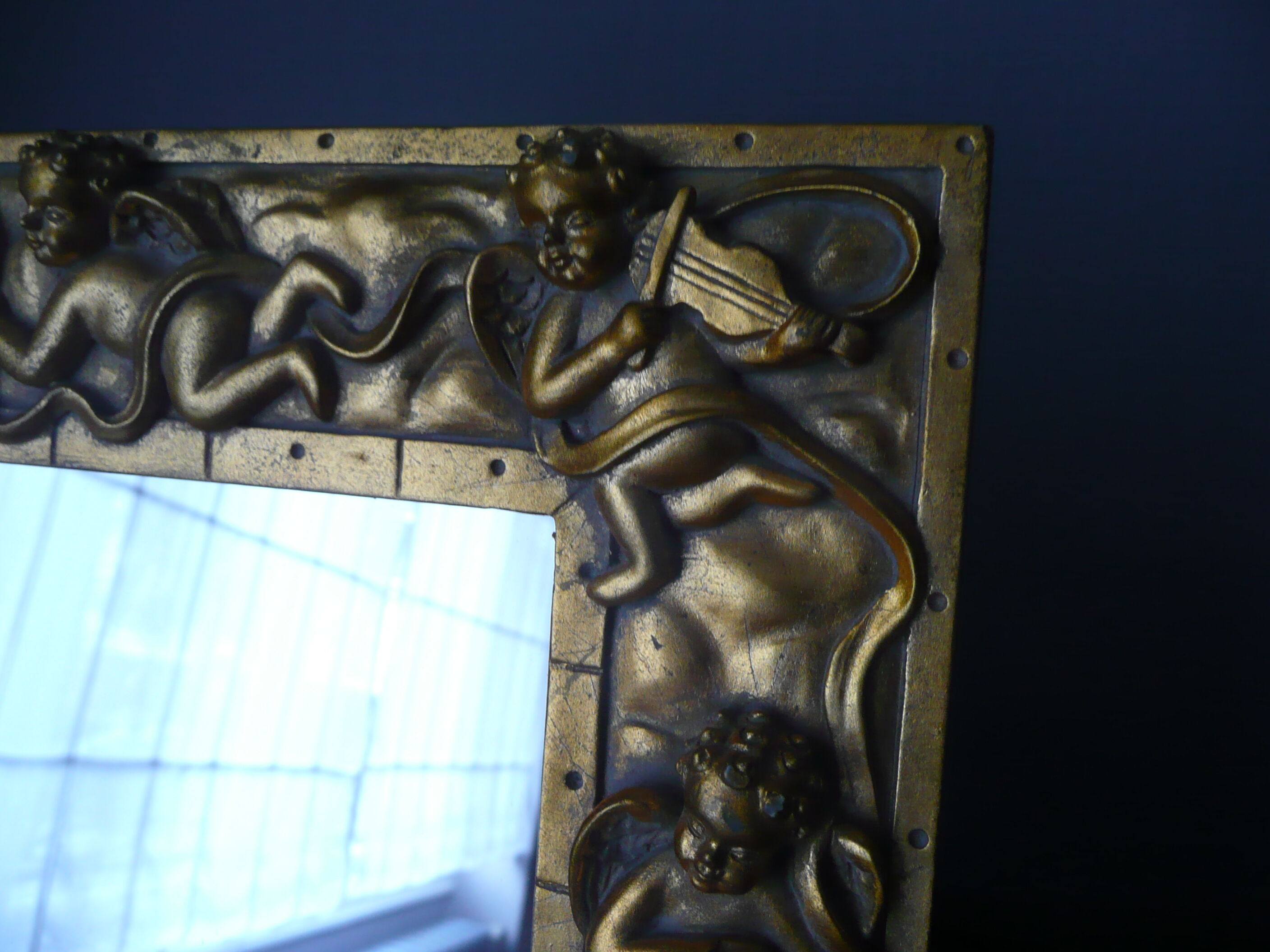 Mirror decoration baroque 29x33cm