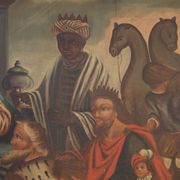 19th century Spanish painting Adoration of the Magi