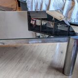Aluminum mirror coffee table