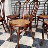 Set of 7 Thonet bistro chairs