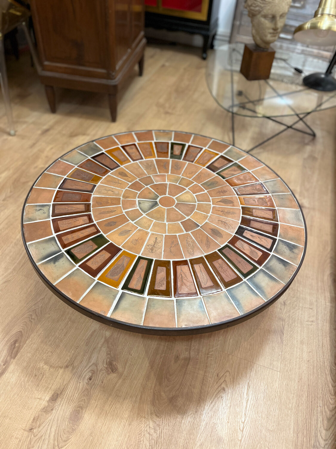 Ceramic coffee table by Roger capron 1950