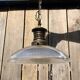 Art Deco suspension from the 1930s in glass and brass.