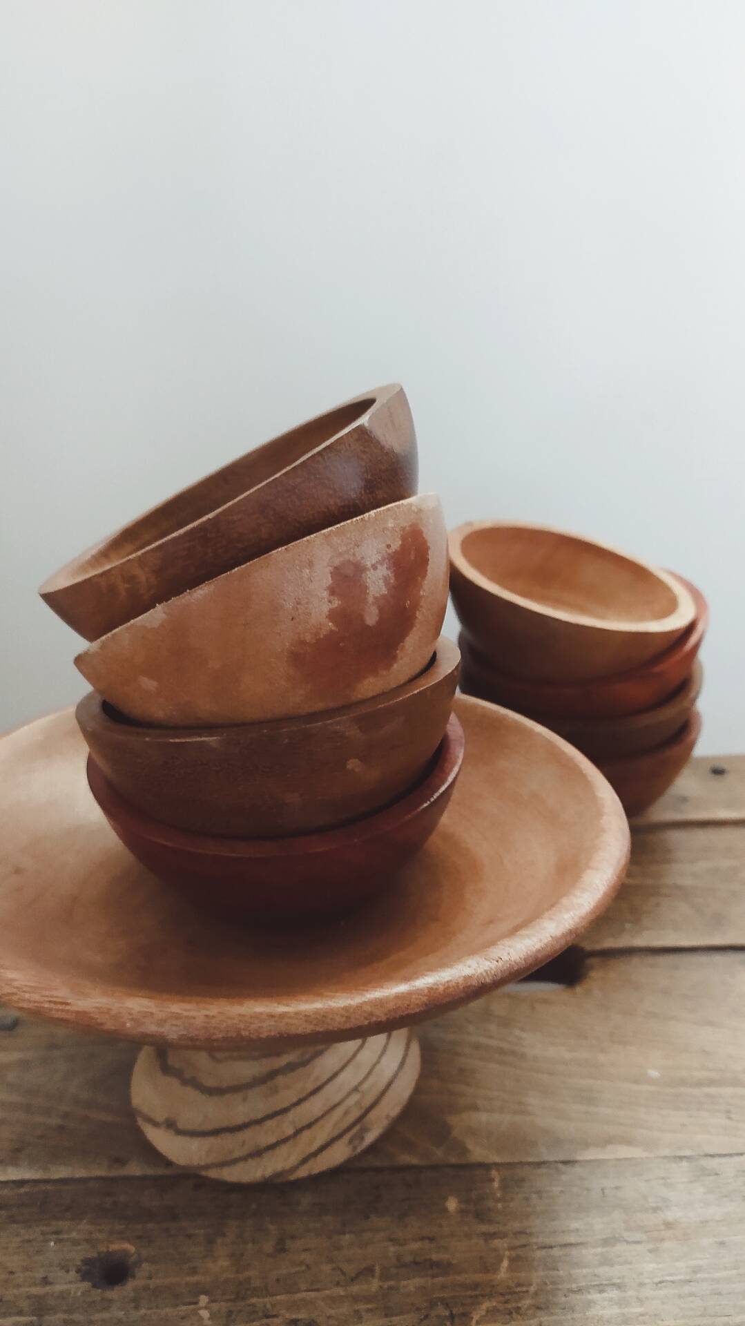 Cups and bowls • Wooden aperitif set • Cameroon