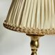 Solid brass lamp and antique lampshade