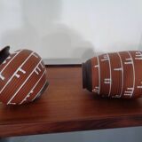 German ceramic vase, 1960s, set of 2