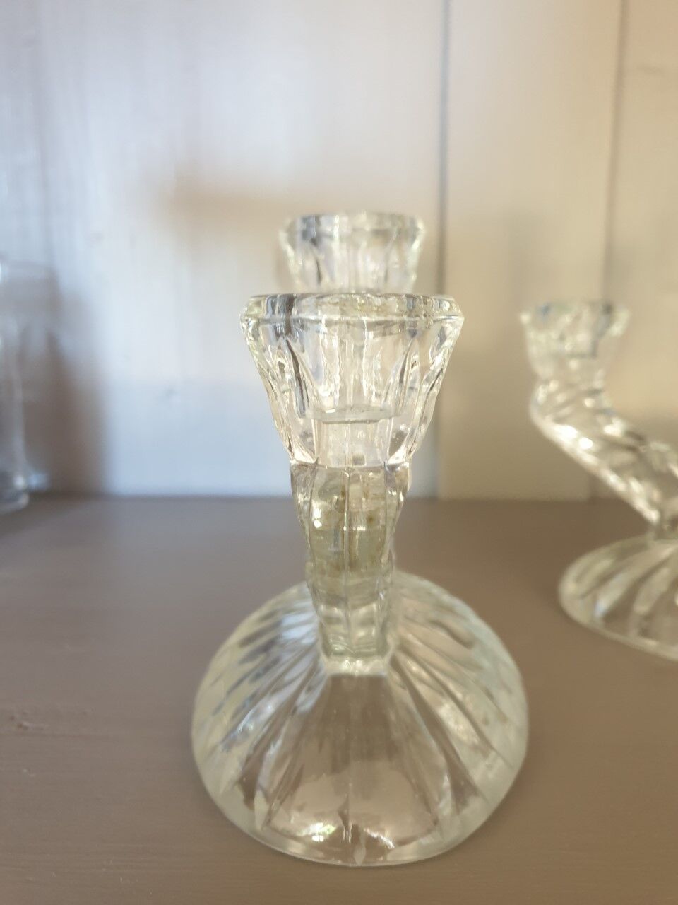 Pair of candle holders