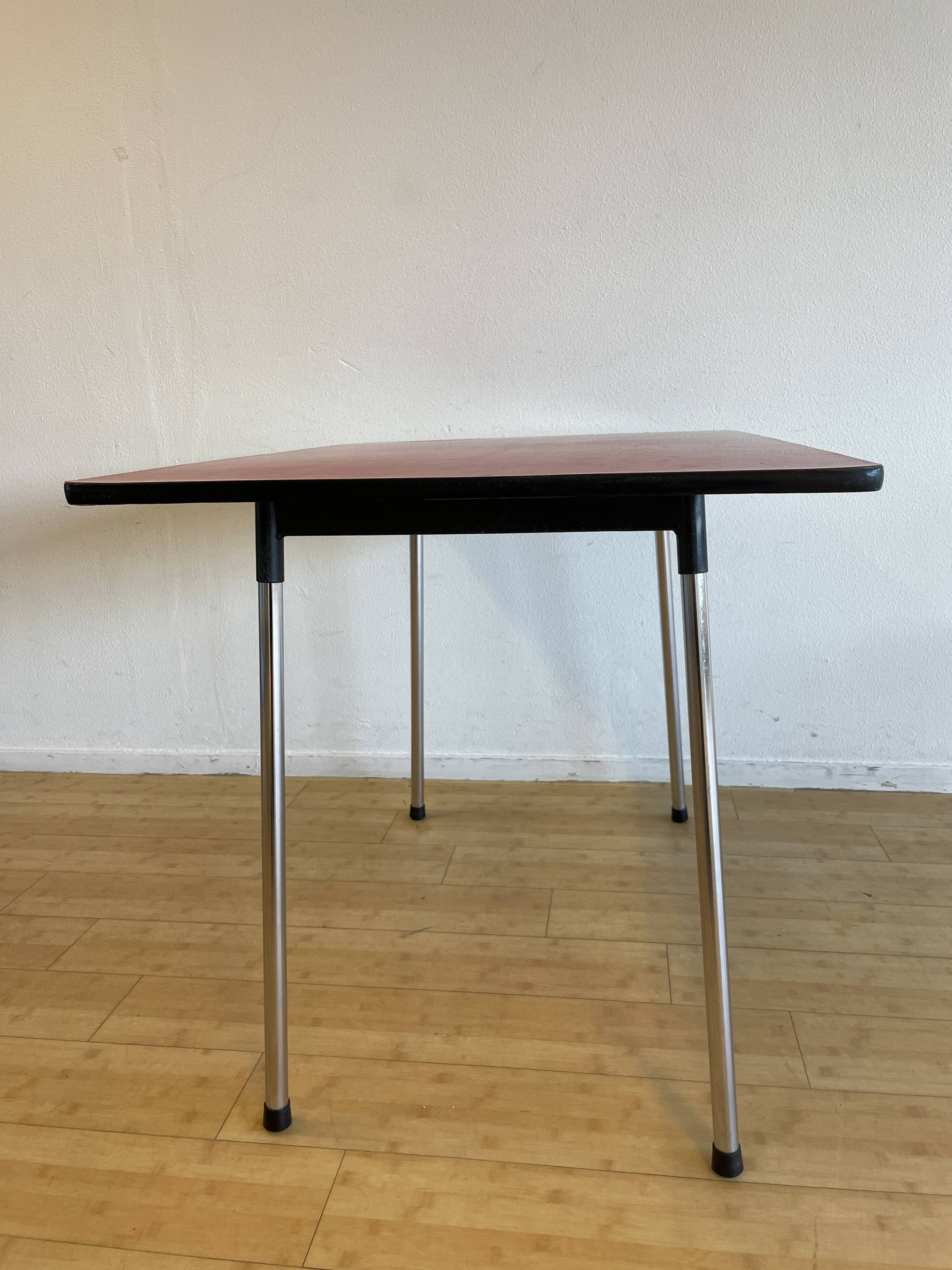 Red formica table