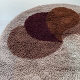 Multi-color high pile rug Desso, Netherlands, 128cm