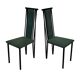 Vintage dining chairs modern design 80's set of four