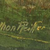 HSP painting "Tree Valley Landscape" by Othon Pfeiffer