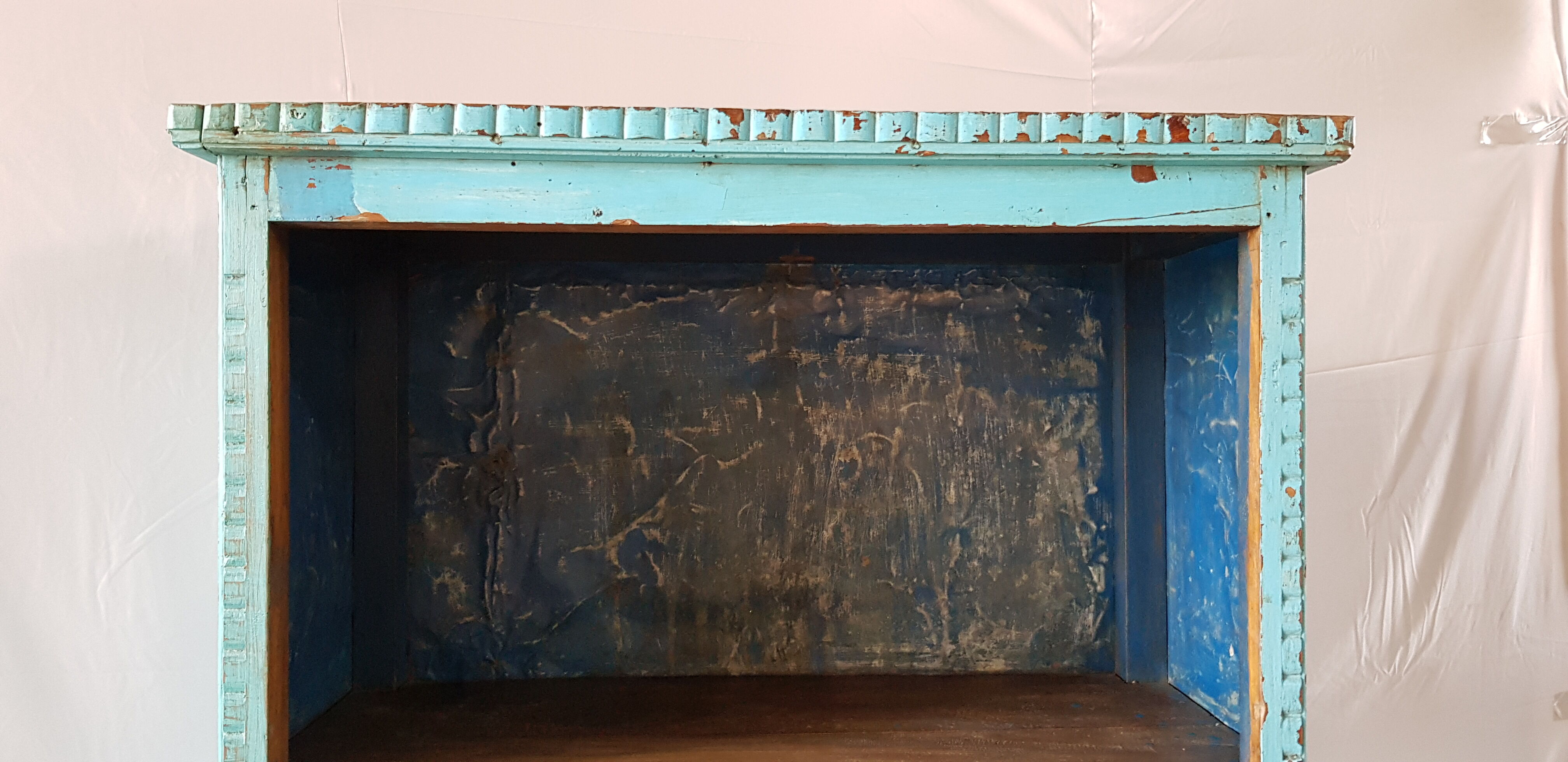 Library in teak and metal