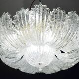 Garda, luxury Italian Murano glass ceiling light or flush mount, 1980s