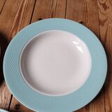 Set of 3 turquoise soup plates L'Amandinoise