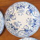 6 assiettes à dessert Creil et Montereau service Flora