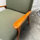 Scandinavian khaki armchair