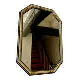 Vintage floral octagonal mirror
