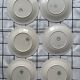 6 dessert plates Niderviller flower pattern 1925-1930 Made in France