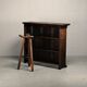 Spanish Rustic Brutalist Dry Bar Counter with matching Barstools