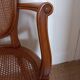 Canned medallion armchair in Louis XVI style