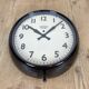 Vintage brown bakelite electric wall clock from smiths sectric, 1950s