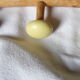 Wearing coat wooden with colored balls