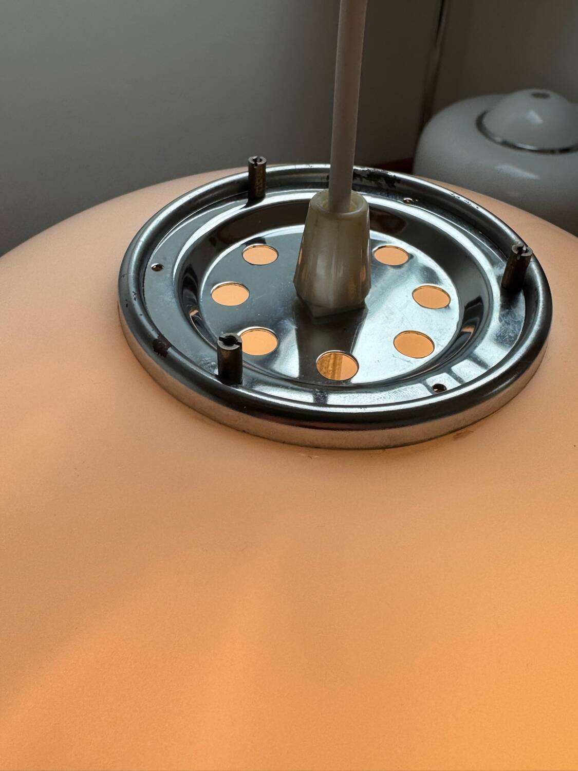 Vintage pendant lamp Harvey Guzzini Burgos: spatial suspension i