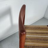 4 Scandinavian teak chairs, Denmark 60s