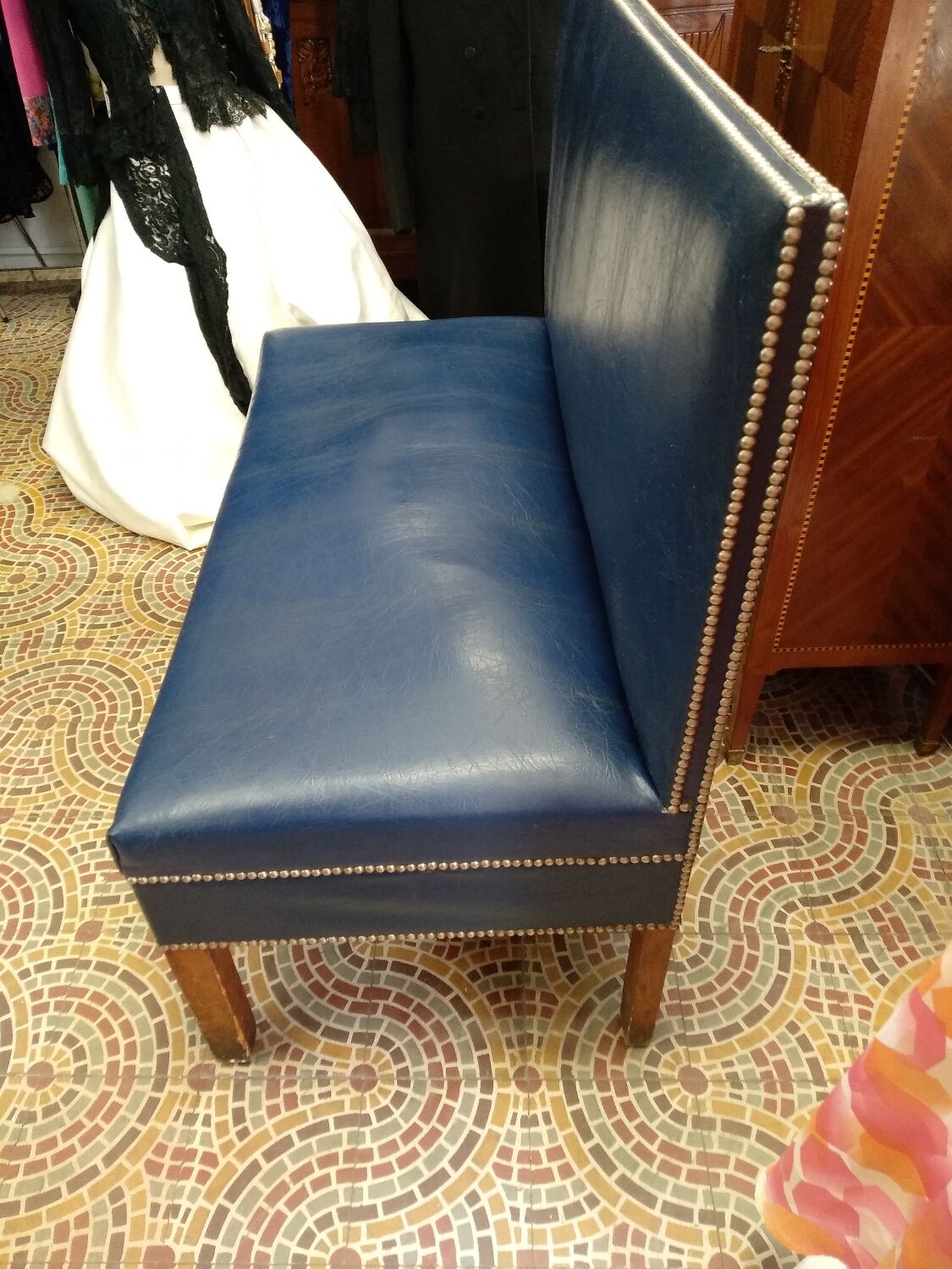 Vintage bistro bench