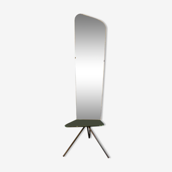 Mirror on foot "Goutte" 1950s - 150x51cm