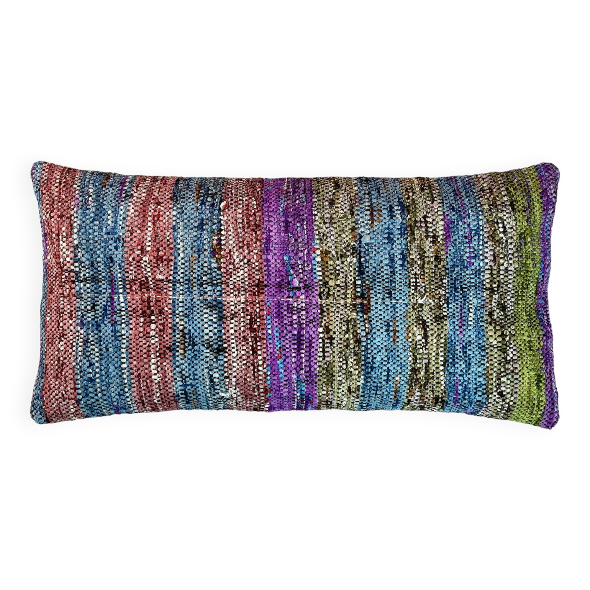 Vintage turkish kilim cushion cover , 30 x 60 cm
