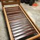 Maison Regain solid elm single trundle bed