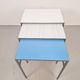 Vintage Mimi Nesting Tables in Metal and Teak by Formica, 1960s, Set of 3
