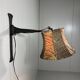 Brutalist wrought iron wall lamp 1970’s