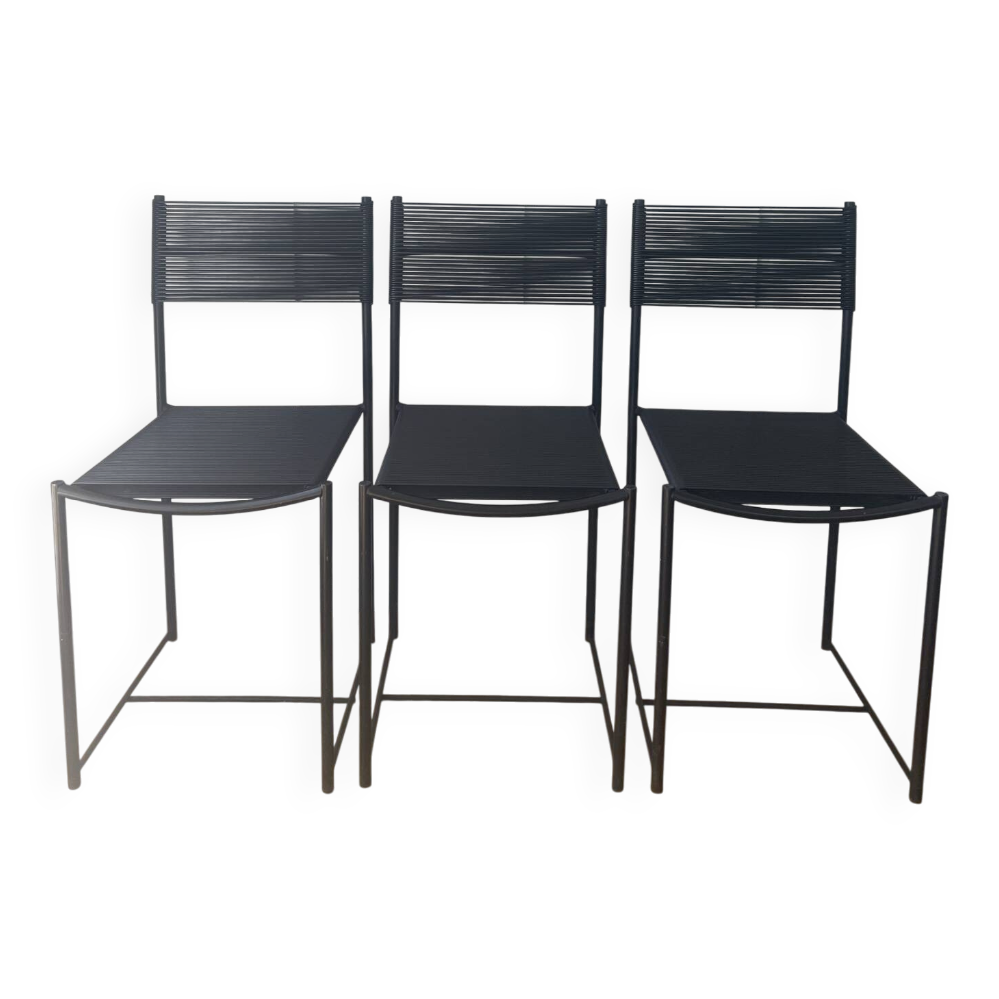 3 Spaghetti chairs by Alias