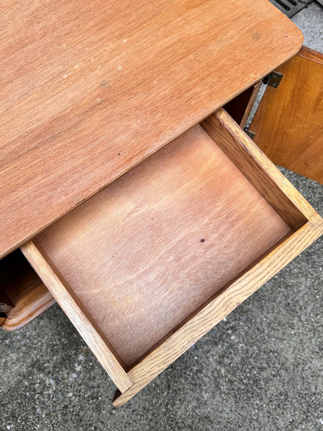 Two renovated vintage bedside tables