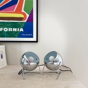 Paire de lampes esprit « Eye-ball » en métal