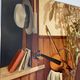 Oil "the symeal" signed and dated by artist Jacques Roulleaux