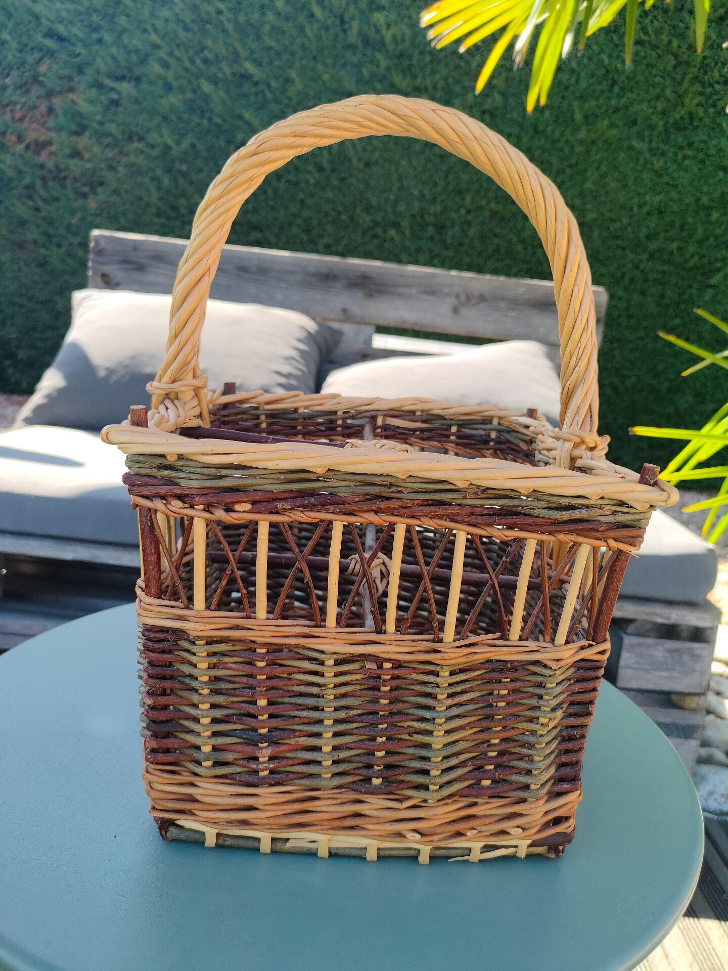 Vintage wicker basket