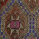 Blue & Brown Star Pattern Kilim Rug, 153x315Cm