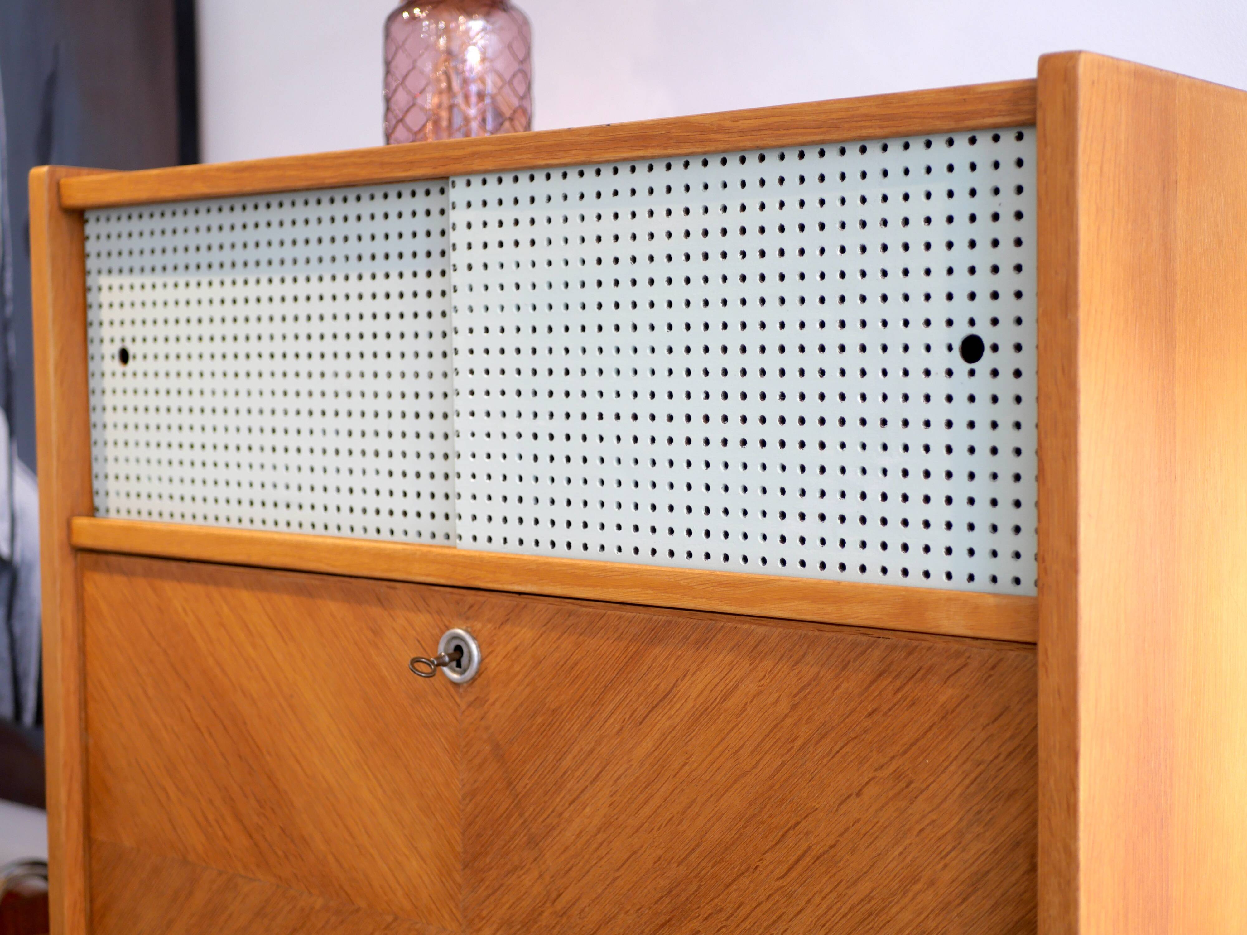 Vintage secretary with compass legs