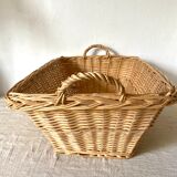 Wicker laundry rack