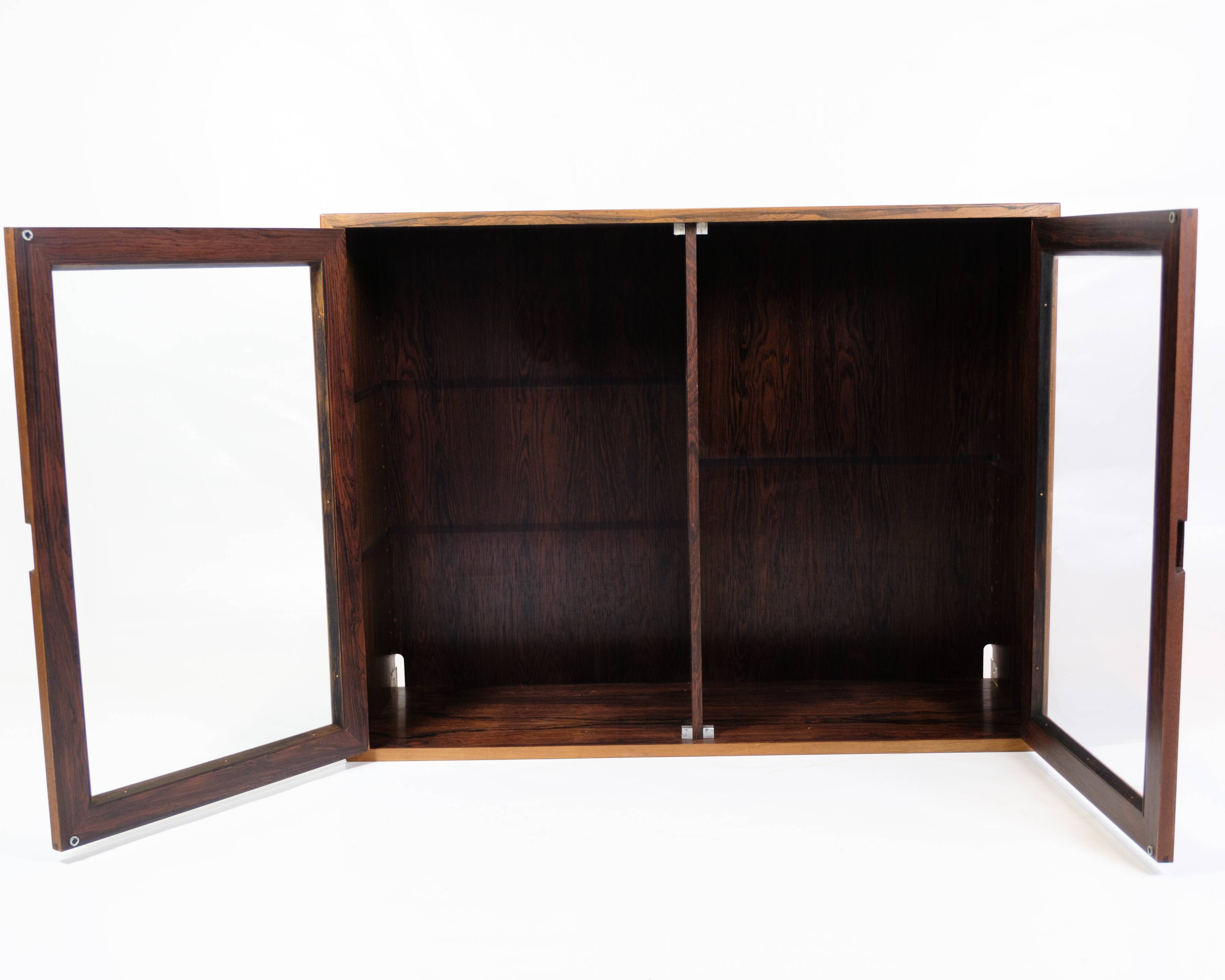 Display Cabinet Made In Rosewood, Danish Design From 1960s