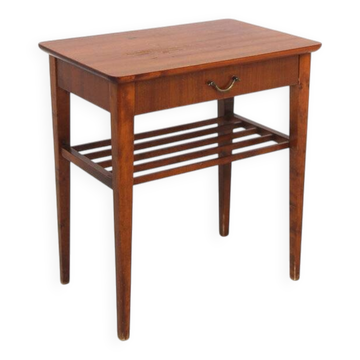 Scandinavian mahogany bedside table, Sweden, 1950