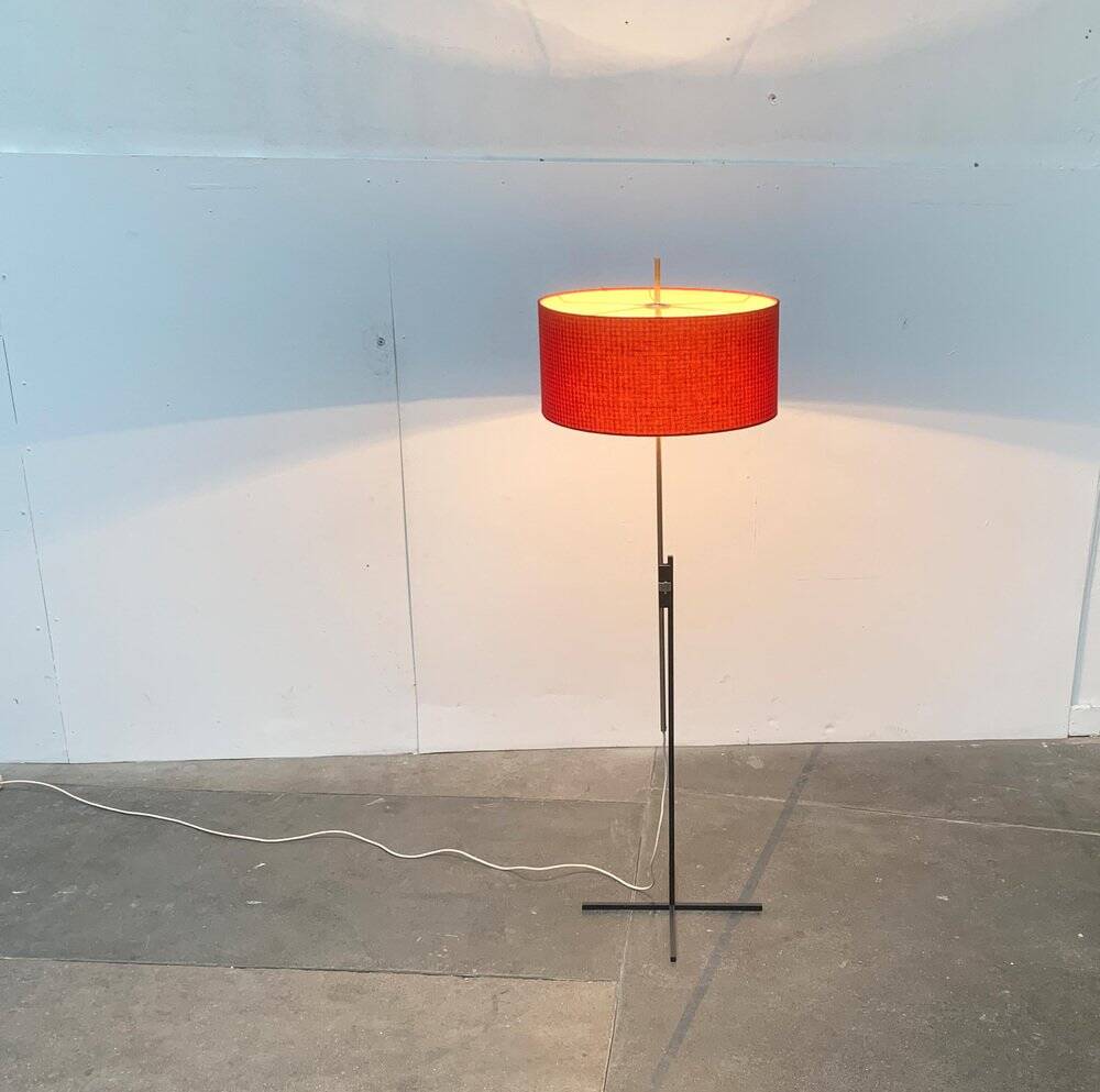 Mid-century German minimalist floor lamp by Kaiser Idell / Kaiser Leuchten.