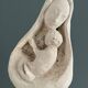 Virgin and child plaster sculpture
