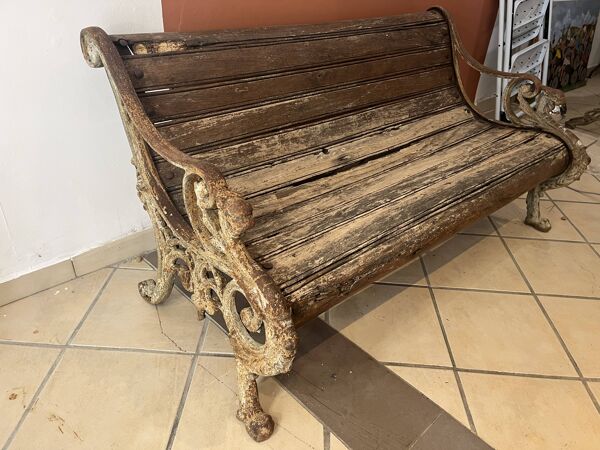 banc style colonial ancien