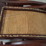 Vintage Viennese weave folding armchair