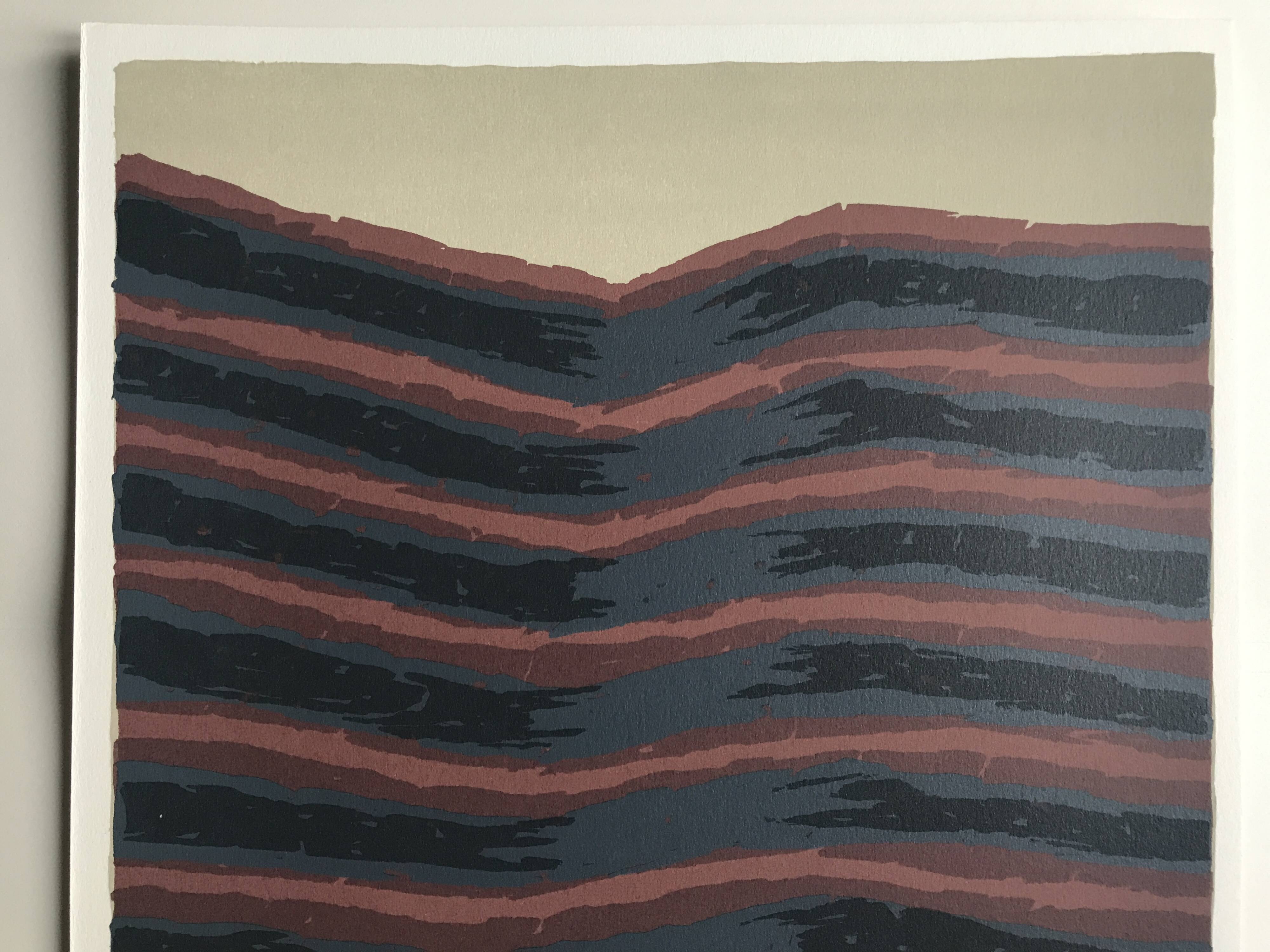 Set of 4 original lithographs by Raoul Ubac, 1978. The earth.