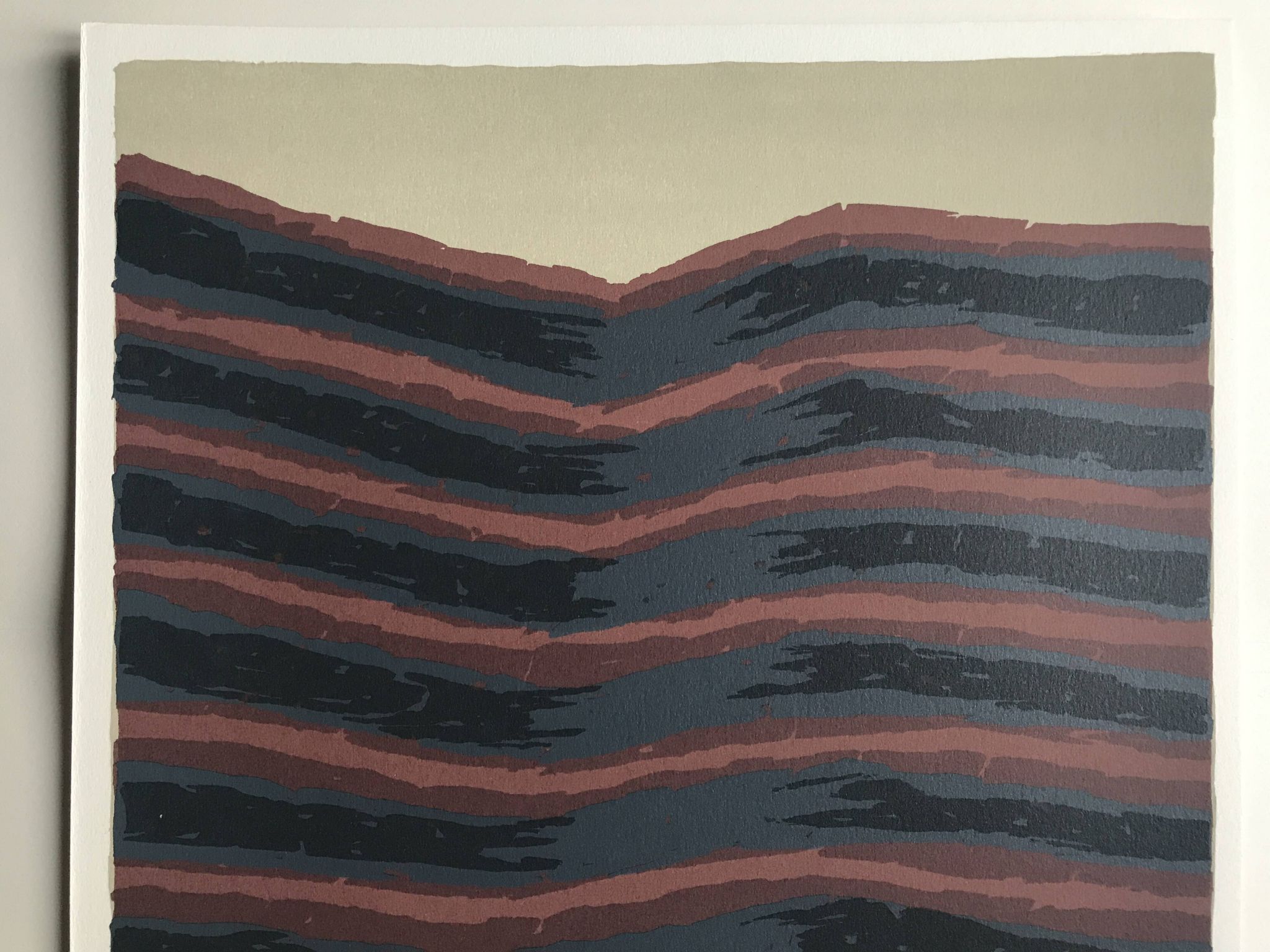 Lot de 4 lithographies originales de Raoul Ubac, 1978. La terre